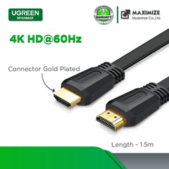 UGREEN ED015 4K 60 Hz HDMI 2.0 Flat Cable for TV HD Monitor Projector - 5M