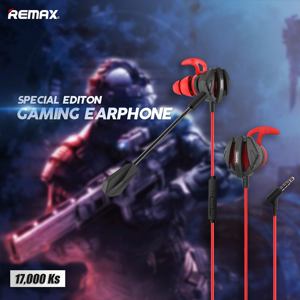 REMAX RM-710/712 Gaming Earphone, 3.5MM Wired  , Best Gaming Earphone for PUBG