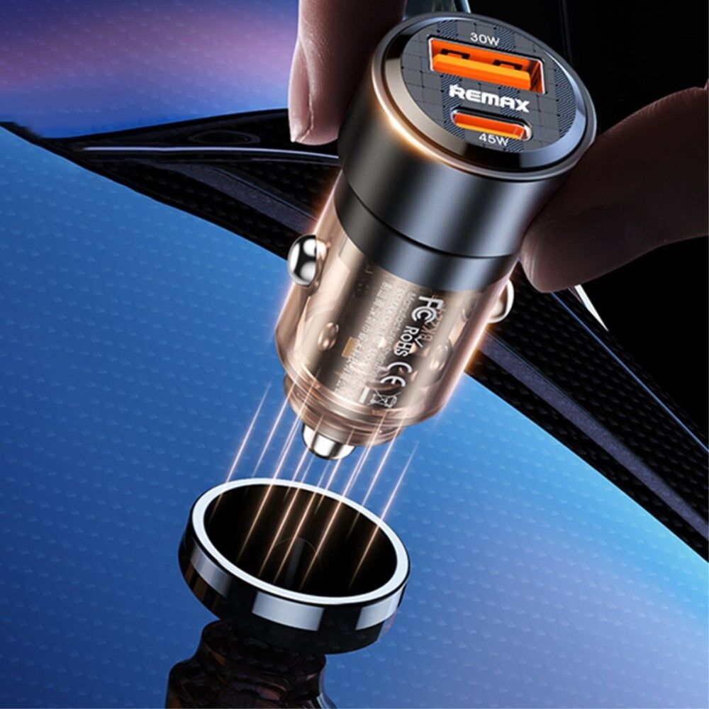 REMAX RCC360 WALKING SERIES 75W PD+QC 1C+1A FAST CAR CHARGER