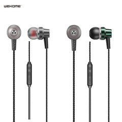 WK YA03 3.5MM UPINE SERIES WIRED EARPHONE ,Earphone , Wired Earphone , Best wired earphone with mic , Hifi Stereo Sound Wired Headset , sport wired earphone , 3.5mm jack wired earphone , 3.5mm headset for mobile phone , universal 3.5mm jack wired earphone