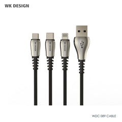 WK MAGOS DATA CABLE FOR MICRO (WDC-089M) , Cable , Micro Cable , Micro Charging Cable , Micro USB Cable , Android charging cable , USB Charging Cable , Data cable for Samsung , Huawei , Xiaomi , Fast Charging Cable , Quick Charge Cable