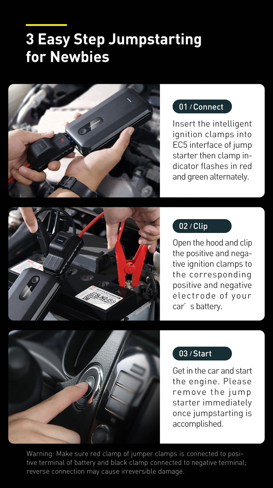 BASEUS 10000MAH POWER BANK WITH SUPER ENERGY AIR CAR JUMP STARTER, 10000mAh Power Bank with Air Car Jump Starter