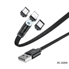 REMAX RC-169TH FLAG SERIES 3 IN 1 MAGNETIC CHARGING CABLE (2.1A),Cable,3 in 1 cable,3 in 1 USB Cable,3 in 1 charging cable Phone Charging Cable,3 in 1 cable for mobile phone,smart phone,tablet,iPhone,iPad,3 in 1  USB Charging Cable