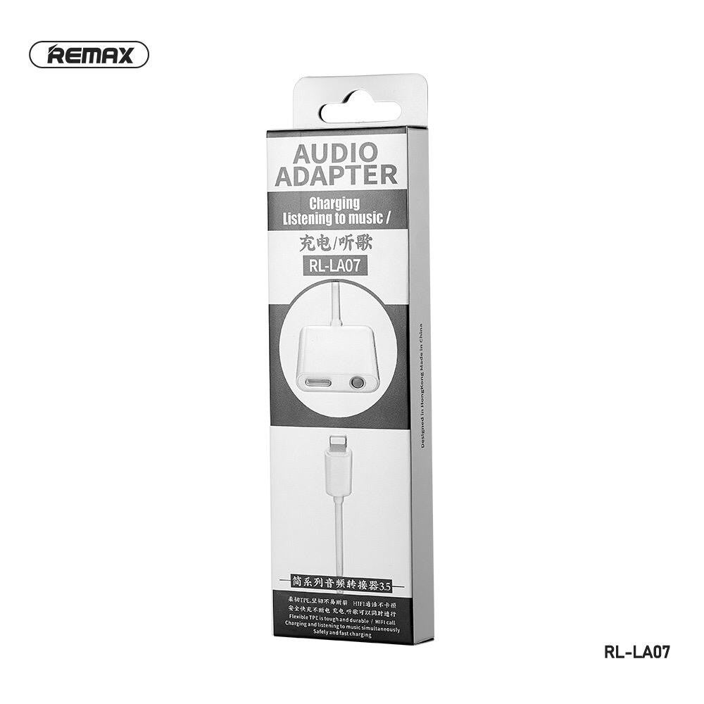 REMAX RL-LA07 2.0A CONCISE SERIES 3.5MM & LIGHTNING AUDIO ADAPTER,Phone Audio Adapter,iPhone 7 Adapter,iPhone 8 plus Headphone Jack,Lightning to 3.5 mm,Audio Connector for iPhone 7/8/8 plus/X/XS/XR /11/11 Pro/11 Pro Max/12/12 Pro/12 Pro Max  Audio Adapter