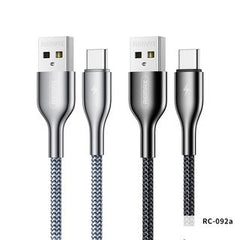 REMAX RC-092A KINGPIN SERIES DATA CABLE FOR TYPE-C (1M),Cable,Type C Cable for Andorid,USB Type C Cable,USB C Charger Cable,Type C Data Cable,Type C Charger Cable,Fast Charge Type C Cable,Quick Charge Type C Cable,the best USB C Cable