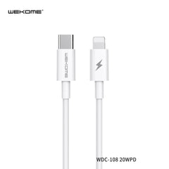 WK (WDC-108) WITDEER SERIES PD FAST CHARGING CABLE (1.2M) (20W) ,PD Cable , 20W Cable ,Type C to Lightning Cable , Fast Charge Cable , iPhone12 Cable , USB C Cable For iPhone , USB C Data Cable for iPhone 12 Series