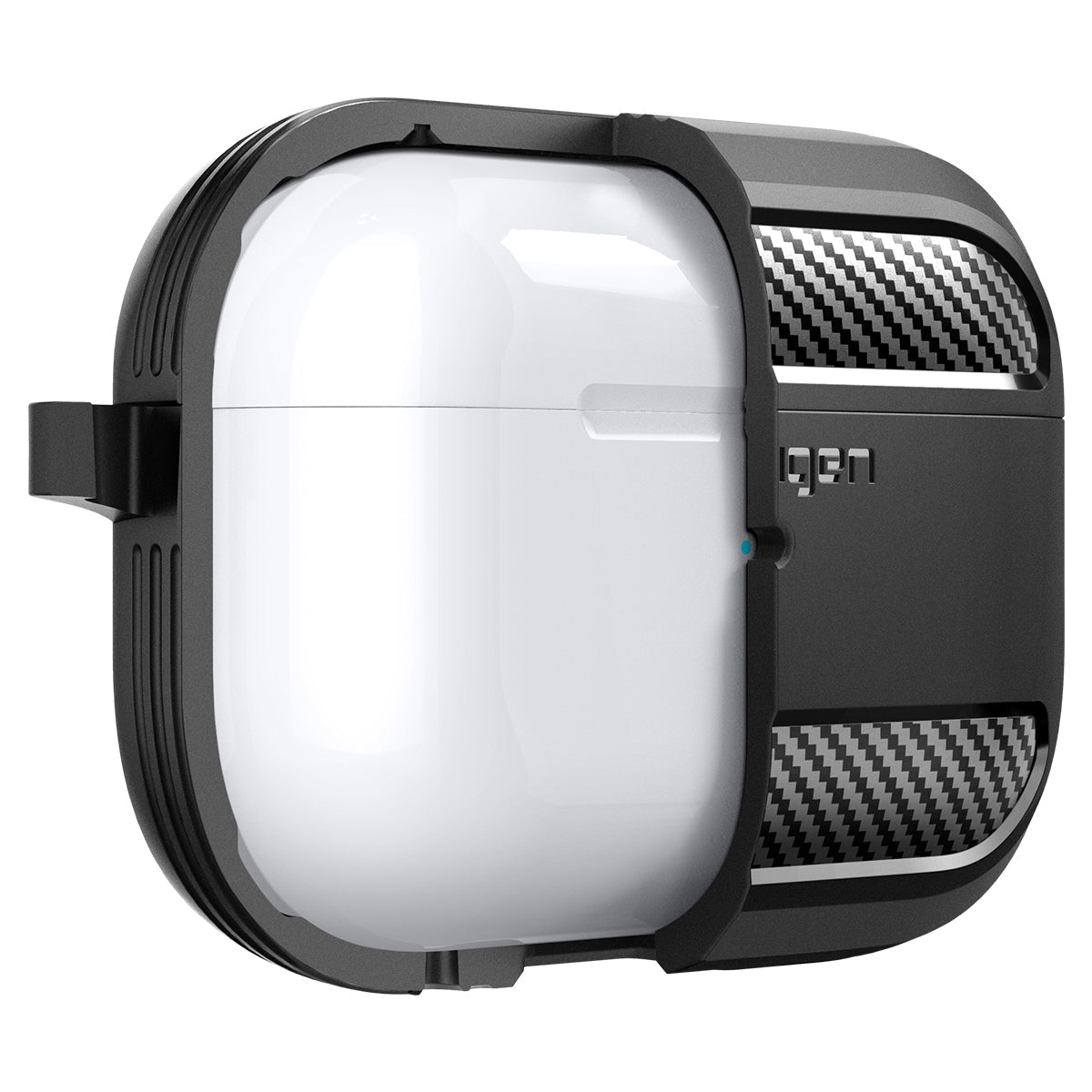 Spigen AirPods Pro (2nd Gen) Rugged Armor Series - Matt Black