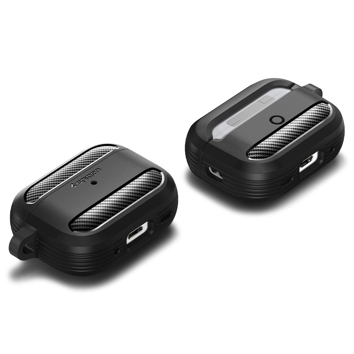 Spigen AirPods Pro (2nd Gen) Rugged Armor Series - Matt Black