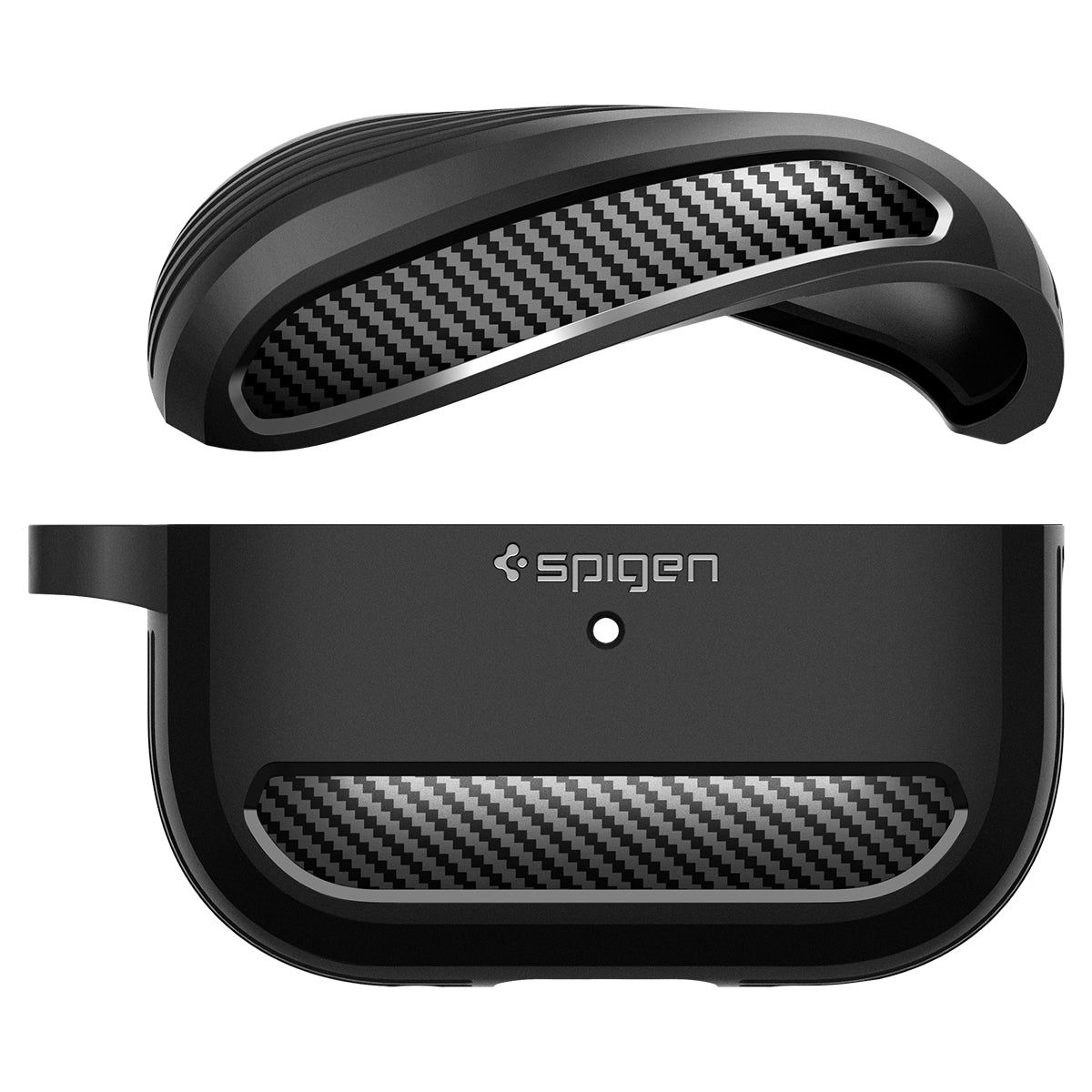 Spigen AirPods Pro (2nd Gen) Rugged Armor Series - Matt Black