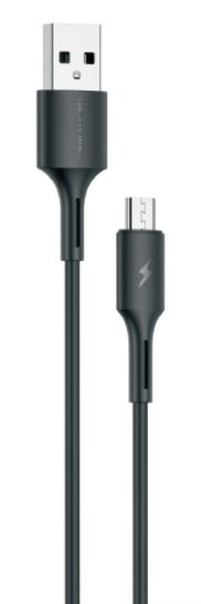 WK (WDC-136M) YOUPIN SERIES 3A DATA CABLE FOR MICRO (1M) (3A), Android Cable, -Black