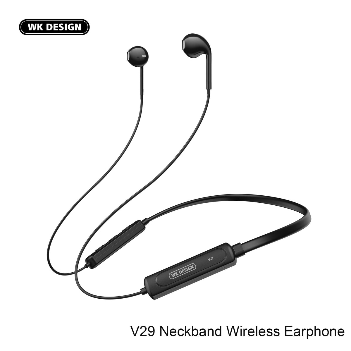 WK V29 Neckband  , Neckband Wireless Headset , Bluetooth Neckband Headphone , Best Neckband Headphone for running , Sport Bluetooth Headset for Apple , Android , wireless stereo headset , Neckband with noise canceling