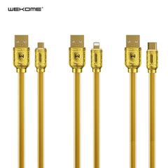 WK WDC-161 SAKIN SERIES 6A SUPER FAST CHARGING DATA CABLE  (1M)(6A), 6A Cable, Micro Cable-Gold