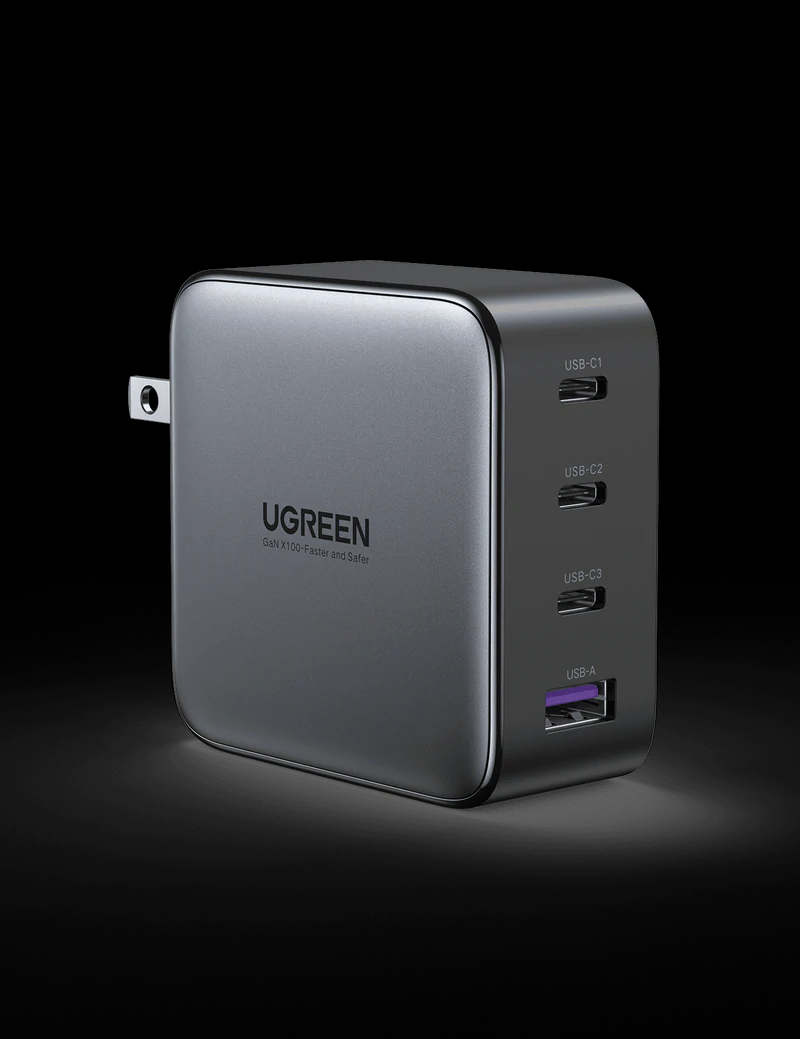 UGREEN CD226 GAN FAST CHARGER 100W (1USB,3TYPE-C), GAN 100W Charger, 100W Fast Charger