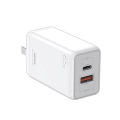 REMAX RP-U53 HOYIN SERIES 65W GAN PD+QC CHARGER ONLY (1USB/1 TYPE-C), 65W Charger, GAN Charger, PD+QC Charger