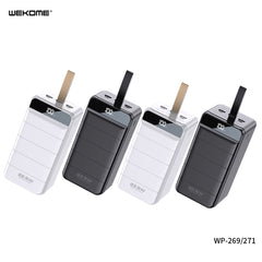 WK WP-271 80000MAH MINRE SERIES 22.5W SUPER CHARGING POWER BANK - Black