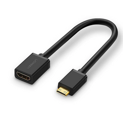 Ugreen Mini HDMI Male to HDMI Female Adapter Cable (4K@60Hz) (22cm)