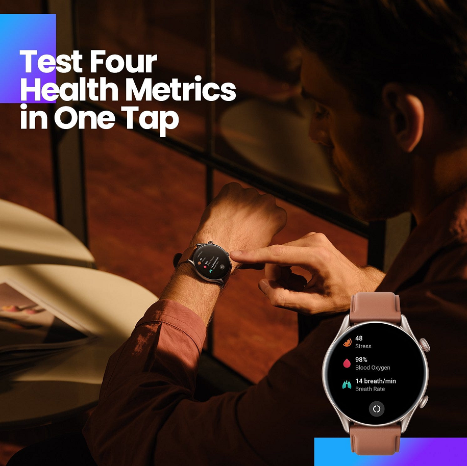 AMAZFIT GTR 3 PRO SMART WATCH-Brown