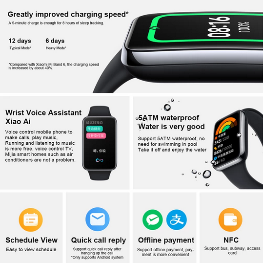 Mi smart watch waterproof shop