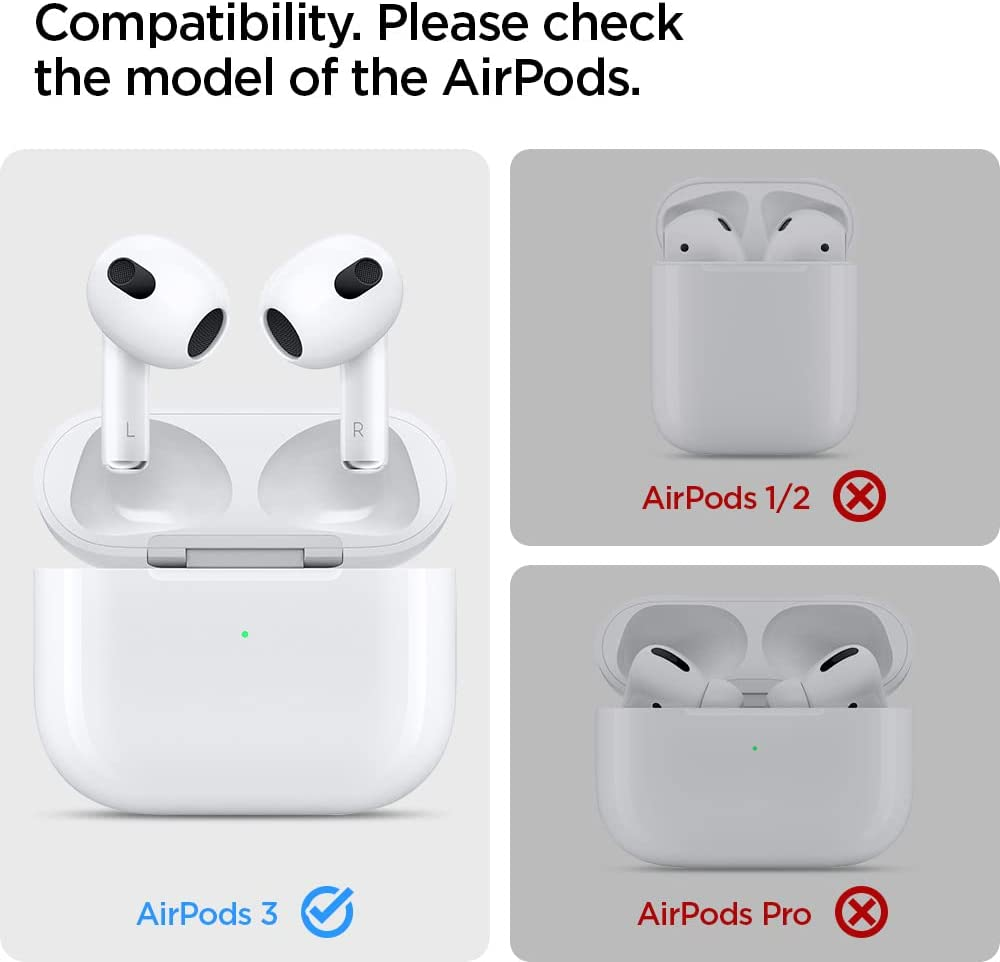 Spigen AirPods (3rd Gen) Classic Shuffle Series - Charcoal