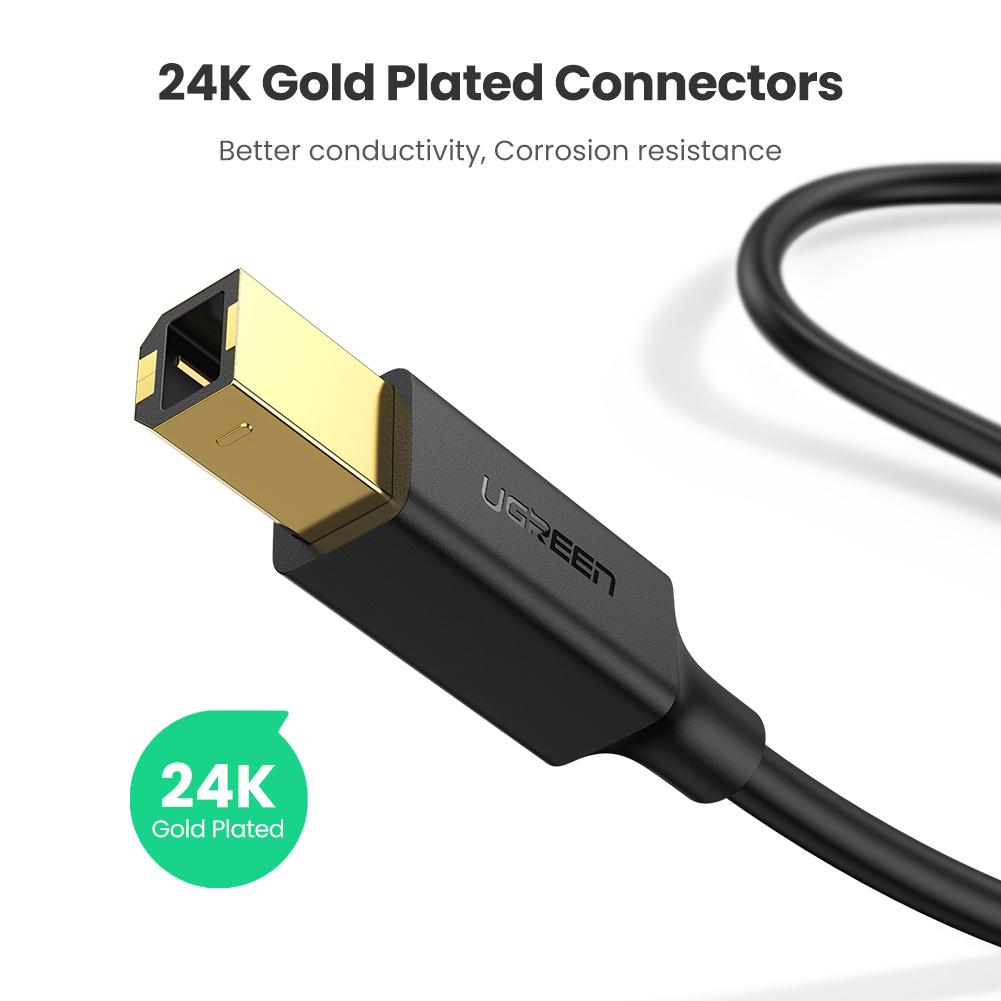 Ugreen US135 USB 2.0 AM to BM Print Cable (1.5M)