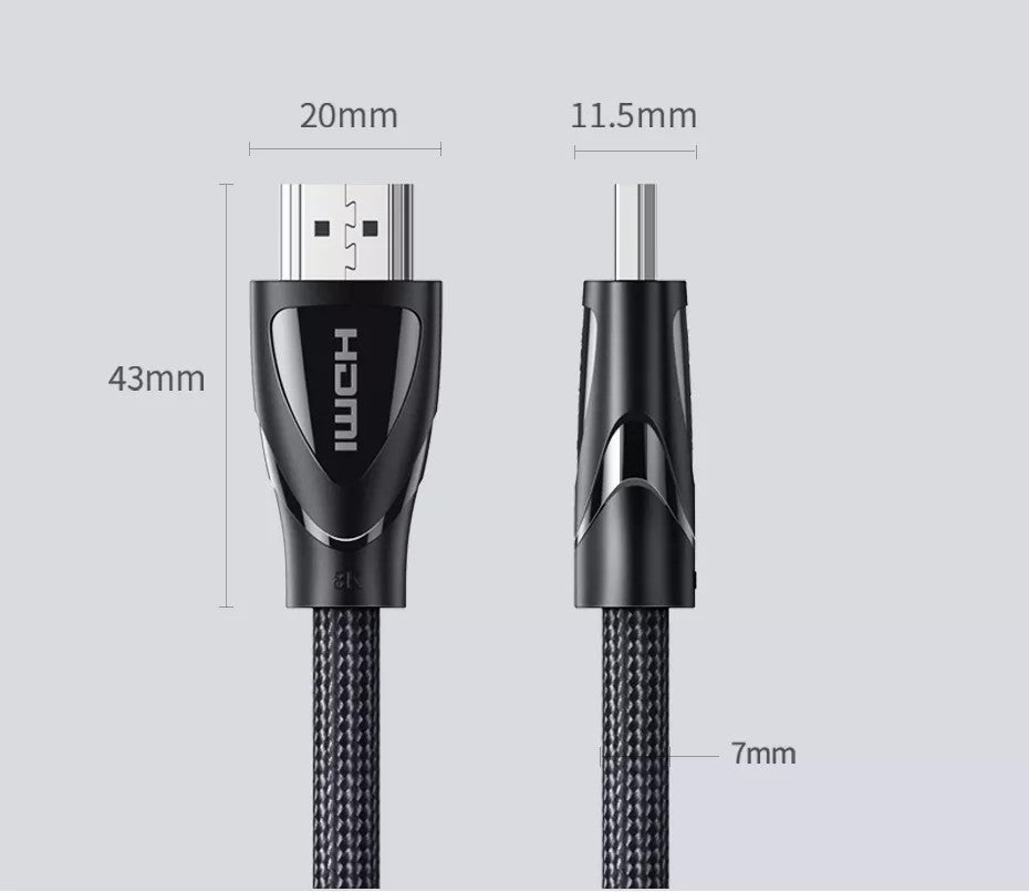 UGREEN HD140 HDMI 2.1 Cable 8K/60Hz 4K/120Hz for Xiaomi Mi Box HDMI2.1 Cable 48Gbps HDR10+ HDCP2.2 for PS4 HDMI Splitter 8K HDMI Cable Length 1.5M