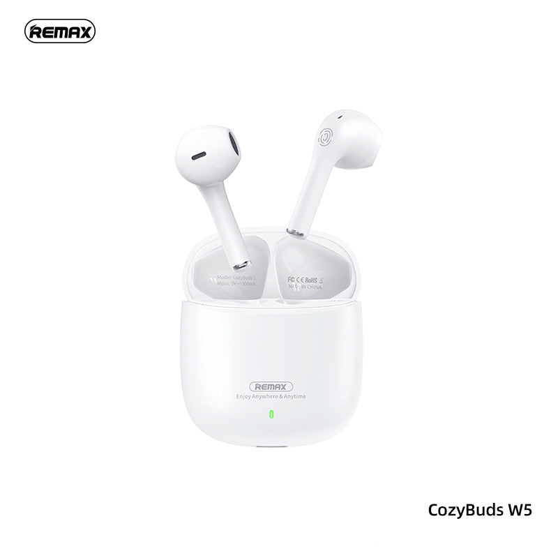 REMAX COZYBUDS W5 GEEK SERIES EARBUDS FOR MUSIC & CALL, TWS Earbuds, Wireless Earbuds