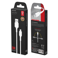 WK (WDC-136M) YOUPIN SERIES 3A DATA CABLE FOR MICRO (1M) (3A), Android Cable, -Black