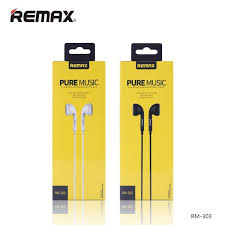 REMAX RM-303 Wired Earphone, 3.5MM Wired Earphone ,Best wired earphone with mic ,Hifi Stereo Sound Wired Headset ,sport wired earphone ,3.5mm jack wired earphone ,3.5mm headset for mobile phone ,universal 3.5mm jack wired earphone
