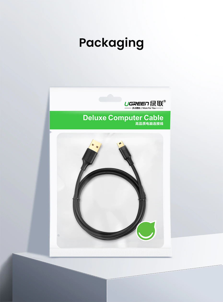 Ugreen US135 USB 2.0 AM to BM Print Cable (1.5M)