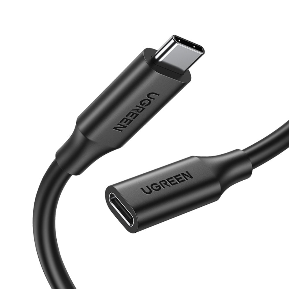 UGREEN US353 USB-C/M TO USB-C/F GEN2 5A EXTENSION CABLE (1M)(5A), USB-C/M TO USB-C/F Extension, USB-C/M TO USB-C/F 5A Extension Cable